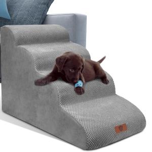 Masthome 犬 階段 犬スロープ階段 ドッグステップ 犬用ステップ 4段 高さ51cm 段差解消 ペット用 ステップ 階段 滑り止め 犬用｜シャイニングONE