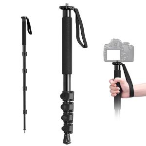 NEEWER カメラ三脚一脚 197cm DSLRカメラ用 360度ボールヘッド 2軸