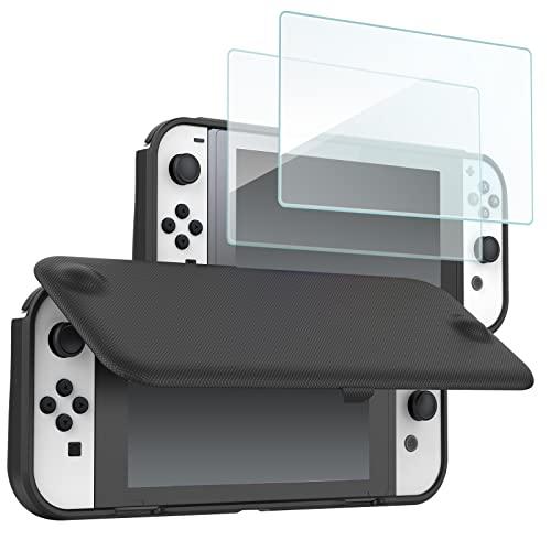 Procase Switch 有機ELモデル/OLED 2021フリップケースフィルム２枚付き、スリ...