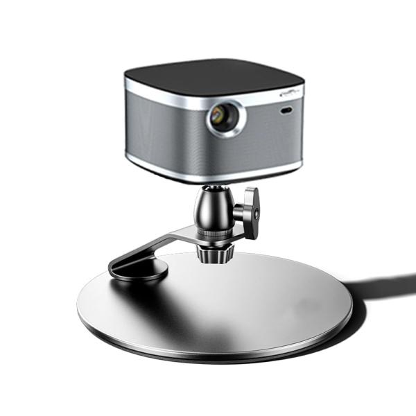 HVAYINGプロジェクタースタンド 卓上タイプ 360度回転角度調整可能 金属製台座で安定収納便利...