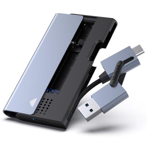 【互換品】 BENFEI M.2 NVMe SATA SSD ケース（エンクロージャ）、ケーブル内蔵...