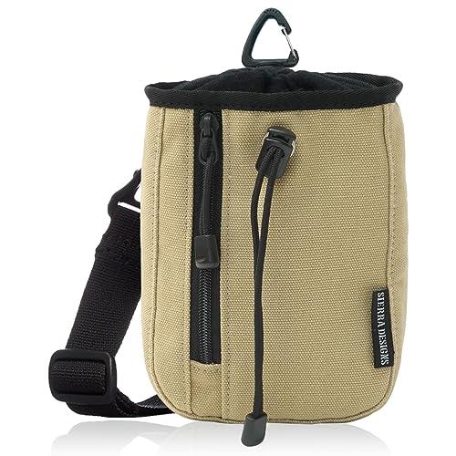 シェラデザインズ チョークバッグ キャンバス ショルダーベルト付 コンパクト ベージュ