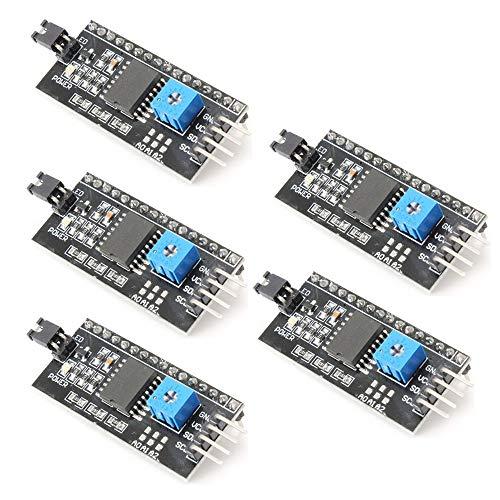 【互換品】 KKHMF 5個 IIC/I2C/TWI シリアルインタフェースボードモジュール1602...
