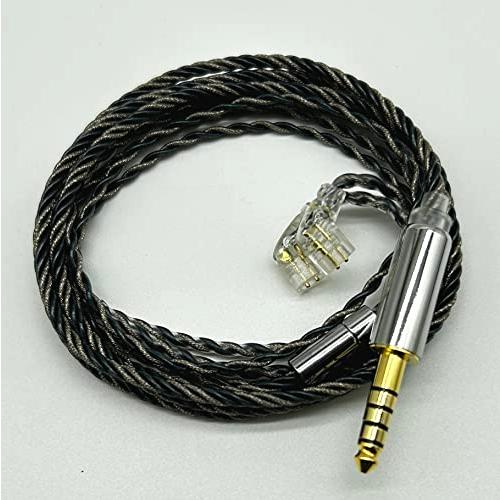 JSHiFi-VampireQDC4.4mmリケーブル銀箔糸と銅混合 QDC交換ケーブル 4.4mm...