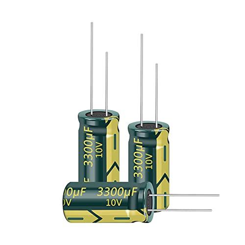 PENGLIN 10個 電解コンデンサ アルミ電解コンデンサ 10V 3300UF 105℃ 10X...