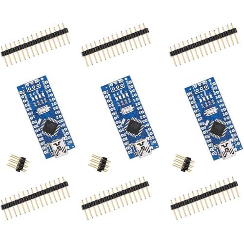 【互換品】 ELEGOO Arduino用 Nanoボード V3.0 Nano V3.0互換 3個セ...