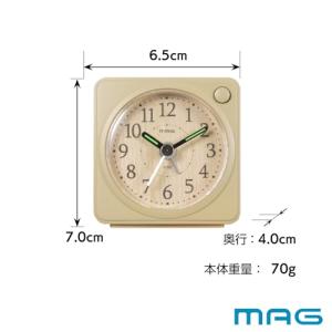 MAGマグ 目覚まし時計 置き時計 小型 小さ...の詳細画像2