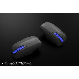 流星Ver.] L375S/L385S タント カスタム LEDウインカーミラー [X06/青