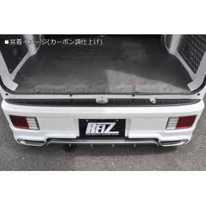 DA17W リアバンパーガード　カーボン柄 エブリィワゴン DA17W リア バンパーガード フラット ブロンズブラック