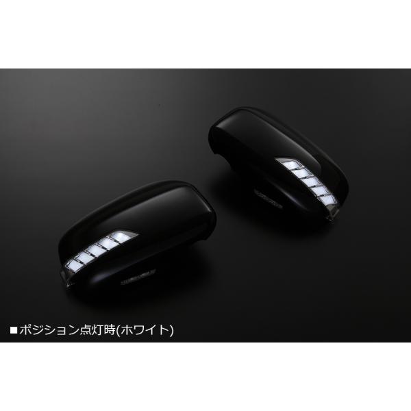 [流星Ver.] L455S/L465S タント エグゼ LEDウインカーミラー [X07/白光] ...