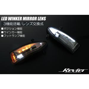 B17系 シルフィ LEDウインカーミラーレンズキット ポジション:ホワイト