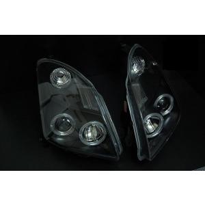 スイフト ZC/ZD LEDイカリング プロジェクター ヘッドライト [ブラック