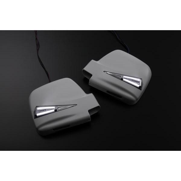 ライトバーシリーズ 未塗装 ジムニーJB23 1〜5型 LEDウインカードアミラーウェルカムランプ付...