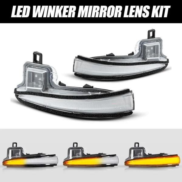 在庫処分 シーケンシャルLED ウインカーミラー クリアレンズ 左右 30系 アルファード ヴェルフ...