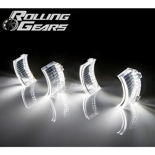 Evolution F ハーフムーンType BMWルック ユニバーサル クリスタルライトバー ホワ...