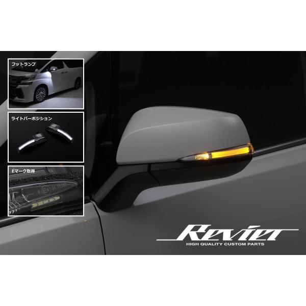 在庫処分 クリア×ホワイト光 50系 RAV4 LEDウィンカーレンズキット 左右 // ドアミラー...