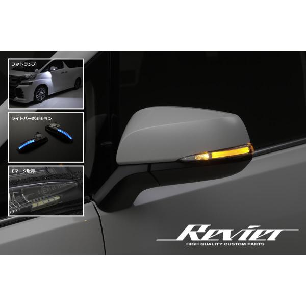 在庫処分 スモーク×ブルー光 50系 RAV4 LEDウィンカーレンズキット 左右 // ドアミラー...