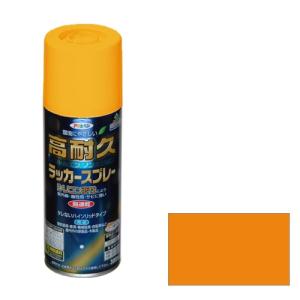 高耐久ラッカースプレー アサヒペン 塗料・オイル スプレー塗料 300ml オレンジ｜shiningstore-express