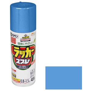 アスペンラッカースプレー アサヒペン 塗料・オイル スプレー塗料 420ml アオ｜shiningstore-express