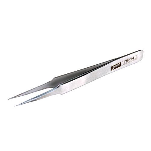 精密ピンセット グット 錐・ピット・皮ポンチ・ハトメ ピンセット TS-14