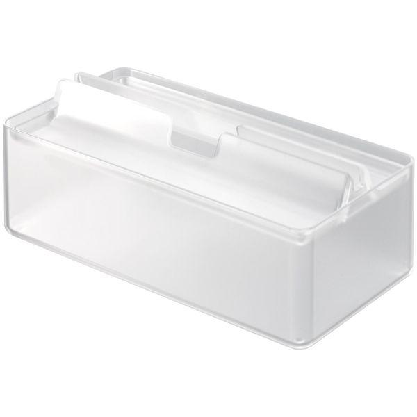 smart トレー蓋付きペーパータオルケース スマート クリア