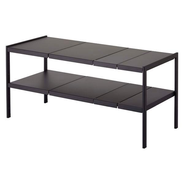 訳あり 外箱汚れ品 売り切れ御免 tower 伸縮シンク下ラック 2段 タワー D30 ブラック