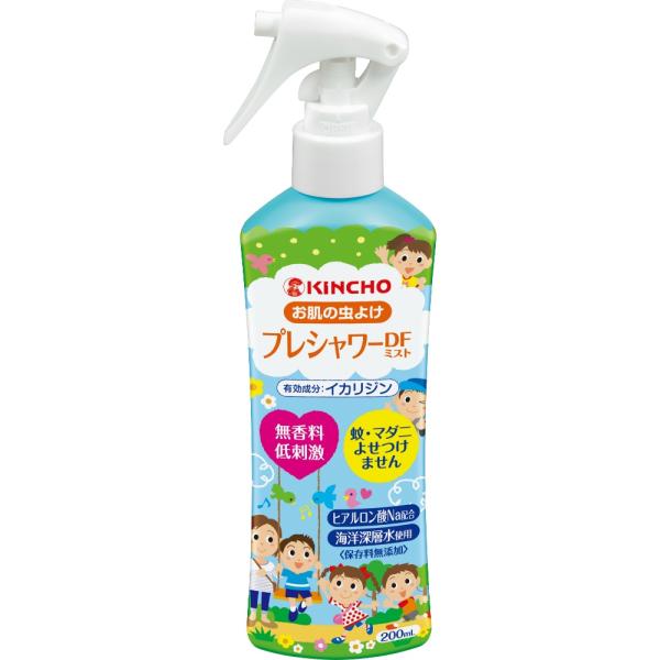 KINCHO プレシャワー お肌の虫除けスプレー DF(ディートフリー) 無香料 200ml イカリ...