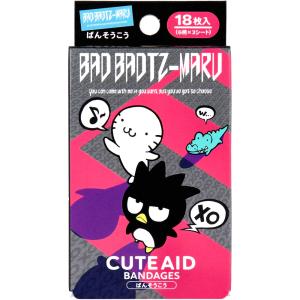 キャラクターばんそうこう CUTE AID バッドばつ丸 ( 18枚入 ) : 爽快