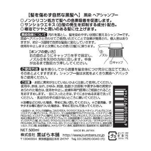 黒染 ヘアシャンプー 500mL × 24点の詳細画像2