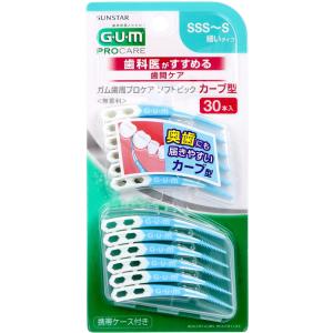 GUM ガム 歯周プロケア ソフトピック カーブ型 SS-M 30本入