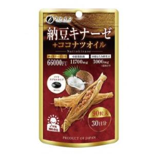 ファイン 納豆キナーゼ+ココナツオイル 40.5g(450mg×90粒)｜shiningstore-life