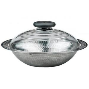 HARIO ハリオ フタがガラスのIH対応ステンレス雪平鍋 26