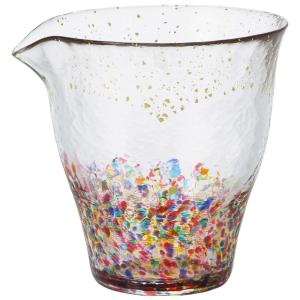 津軽びいどろ　花火金彩 片口グラス F71933