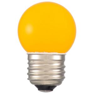 OHM LEDミニボール球装飾用 G40/E26/1.4W/50lm/黄色 LDG1Y-H 13｜shiningstore-life