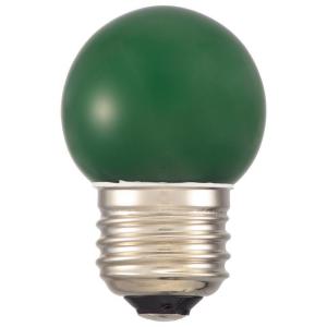 OHM LEDミニボール球装飾用 G40/E26/1.4W/8lm/緑色 LDG1G-H 13C｜shiningstore-life
