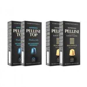 Pellini(ペリーニ) エスプレッソカプセル デカフェ＆マグニフィコ 各2箱セット