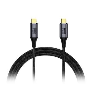 日本トラストテクノロジー JTT Type C to Type C USB 4.0 Multifunctional Data Cable 1m JTU4CC10-BK｜shiningstore-life