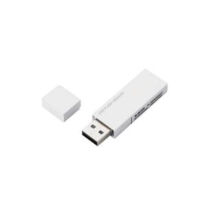 エレコム USBメモリー/USB2.0対応/セキュリティ機能対応/64GB/ホワイト MF-MSU2B64GWH｜shiningstore-life