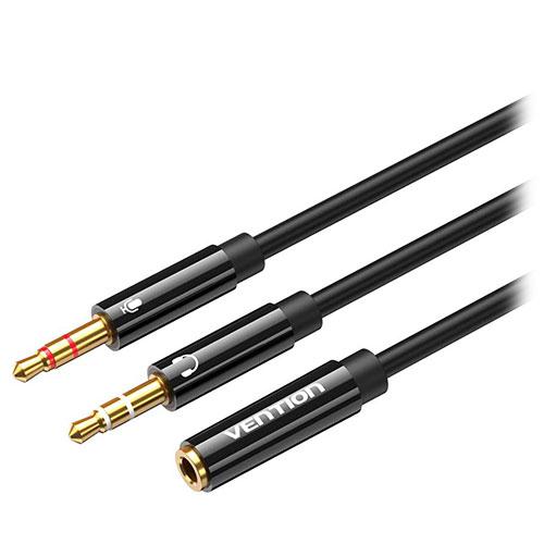 【10個セット】 VENTION 2×3.5mm Male to 4 Pole 3.5mm Fema...