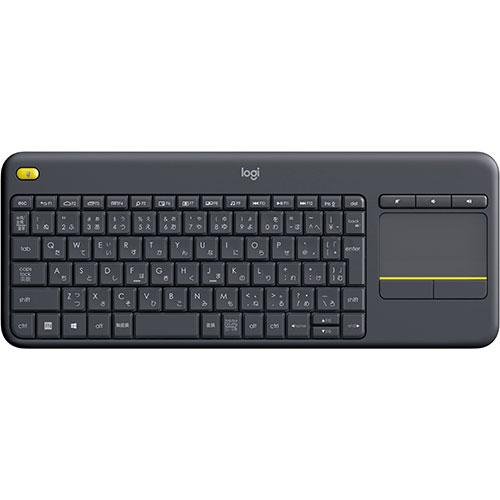 ロジクール logicool ワイヤレスタッチキーボードK400Plus K400pBK