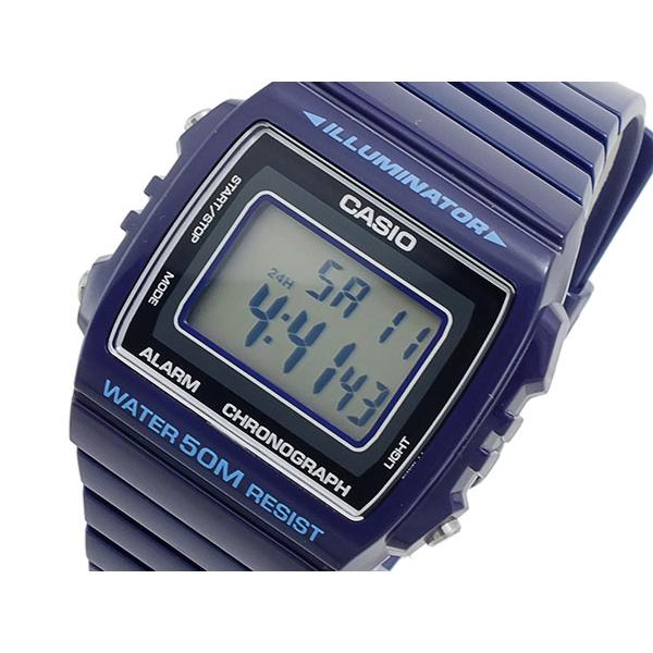 カシオ CASIO クオーツ メンズ デジタル 腕時計 W-215H-2A ネイビー 液晶