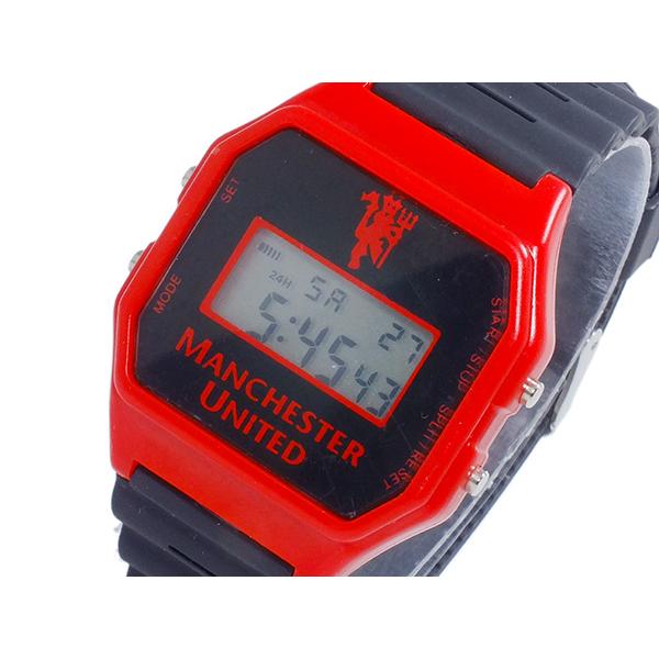 フットボールウォッチ マンチェスターユナイテッド デジタル メンズ 腕時計 GA4412 ブラック