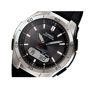 カシオ CASIO WAVE CEPTOR  電波 ソーラー メンズ 腕時計 WVA-M640-1AJF 国内正規 ブラック｜shiningstore-life