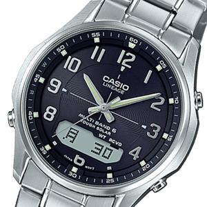 カシオ CASIO リニエージ LINEAGE アナデジ クオーツ メンズ 腕時計 LCW-M100DE-1A3JF ブラック 国内正規 ブラック｜shiningstore-life