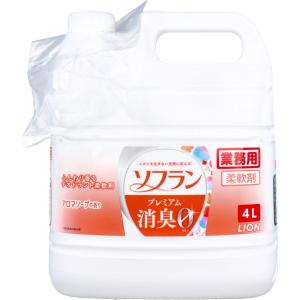 業務用 ソフラン プレミアム消臭 柔軟剤 アロマソープの香り 4L｜shiningstore-life