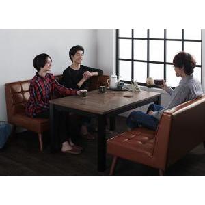 こたつテーブル 継脚で高さを四段階 古木風ヴィンテージデザインこたつテーブル 長方形(75×105cm)