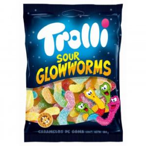 Trolli(トローリ) サワーグローワームス 100g×12個セット｜shiningstore-next