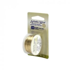 Artistic Wire(アーティスティックワイヤー) ノンターニッシュブラス 0.5mm×約9.1m 24｜shiningstore-next