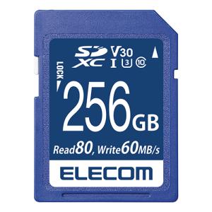 エレコム SDXCカード/データ復旧サービス付/ビデオスピードクラス対応/UHS-I U3 80MB/s 256GB MF-FS256GU13V3R｜shiningstore-next