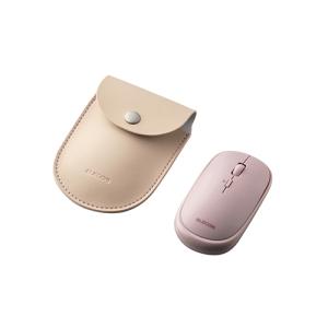 エレコム BlueLEDマウス/薄型/Bluetooth対応/4ボタン/ポーチ付/ピンク M-TM10BBPN｜shiningstore-next